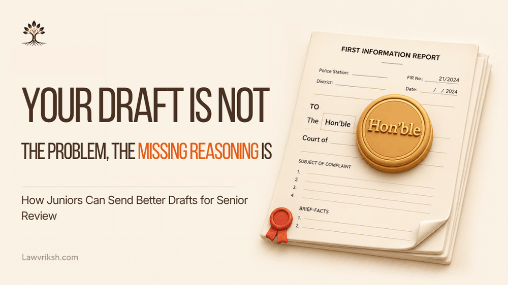 Your Draft Is Not The Problem. The Missing Reasoning Is: How Juniors Can Send Better Drafts for Senior Review featured image