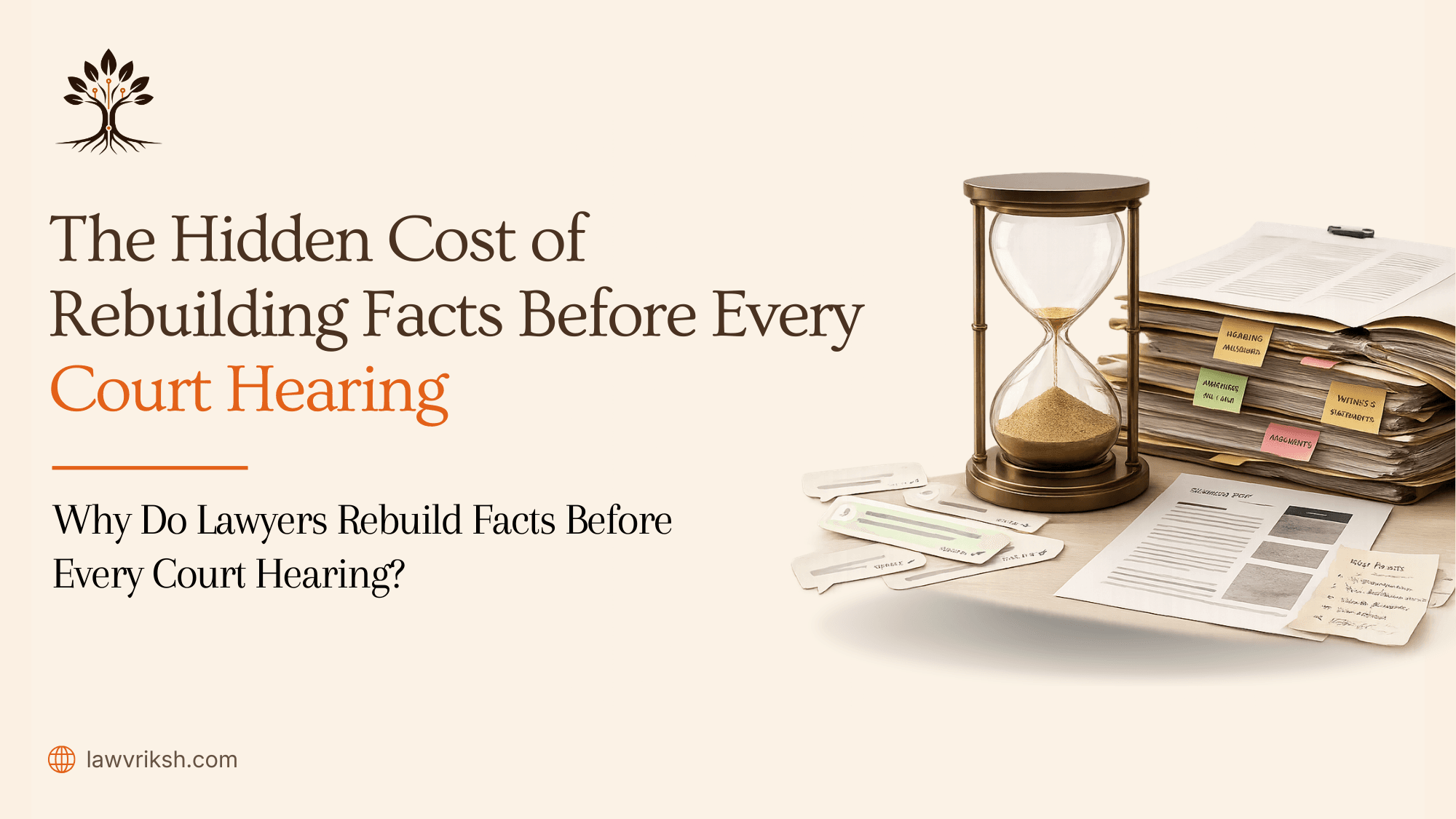 The Hidden Cost of Rebuilding Facts Before Every Court Hearing featured image