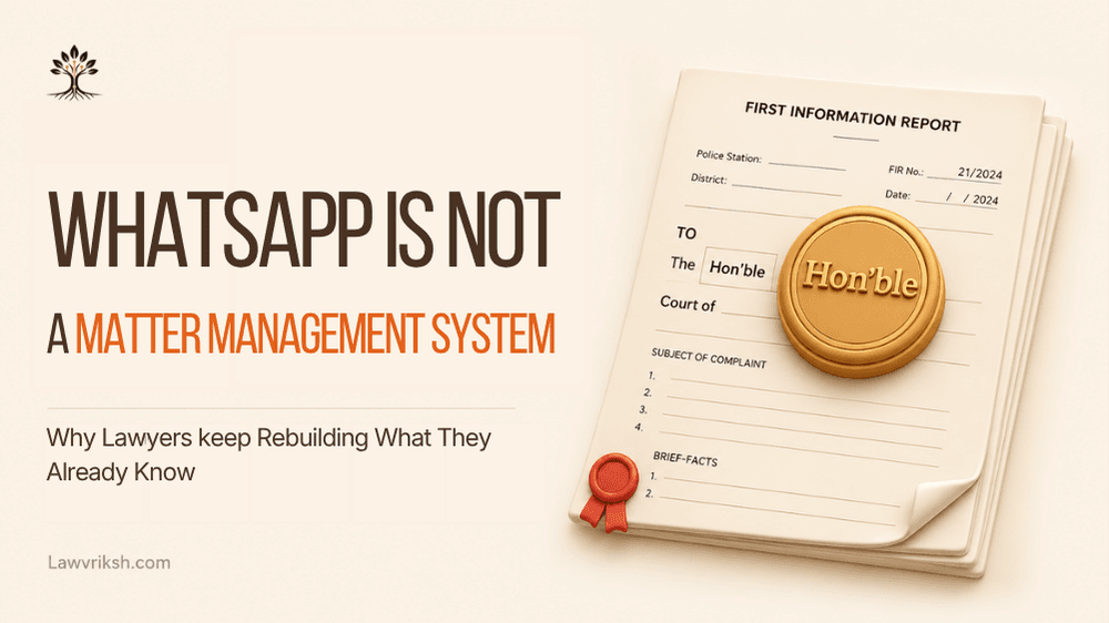 WhatsApp Is Not a Matter Management System: Why Lawyers Keep Rebuilding What They Already Know featured image